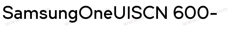 SamsungOneUISCN 600字体转换 SamsungOneUISCN 600字体转换